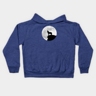 Wolf under the moon Kids Hoodie